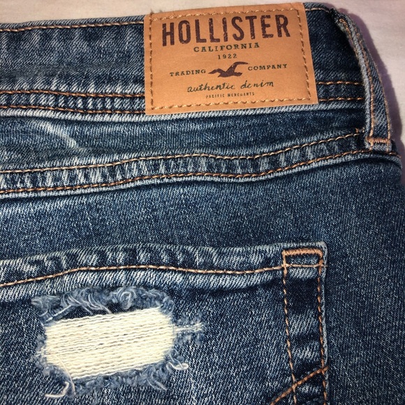 NWT HOLLISTER BOYSHORT JEAN DENIM SHORTS SZ 1 W25 - Picture 5 of 5